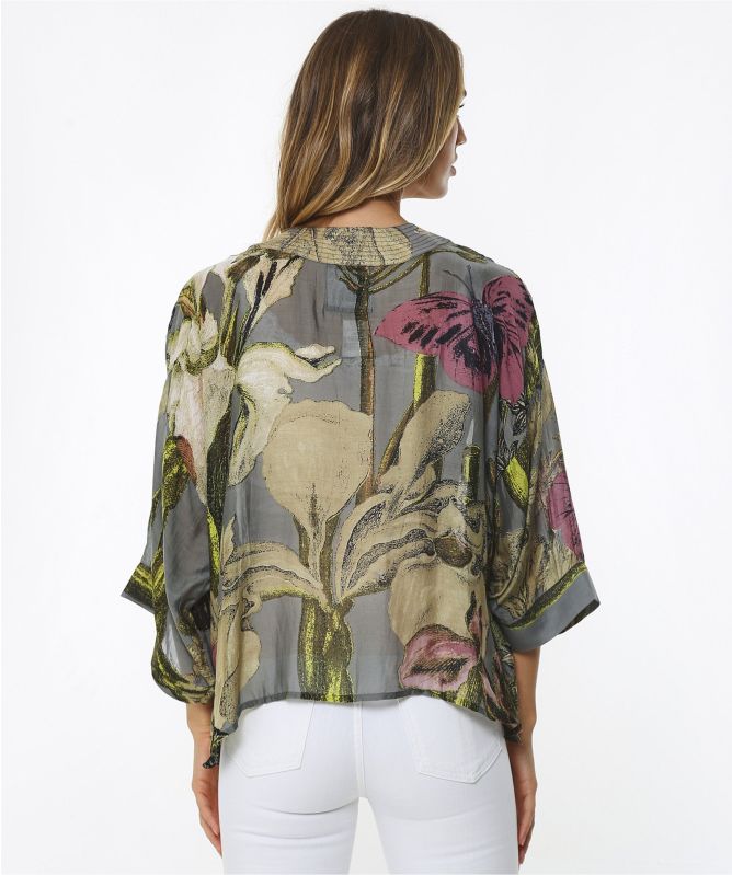 One Hundred Stars Kew Iris Kimono