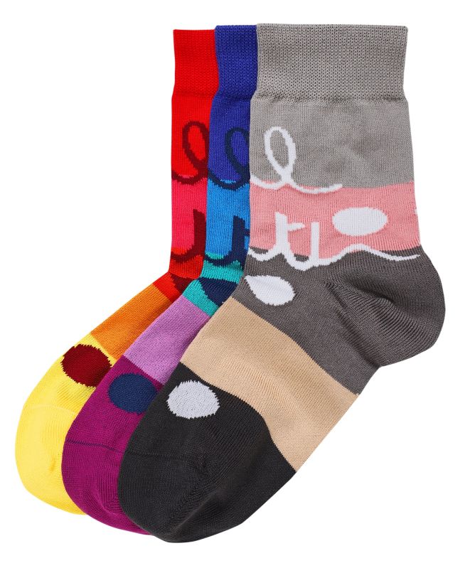 Paul Smith Patterned Logo Socks Three Pack