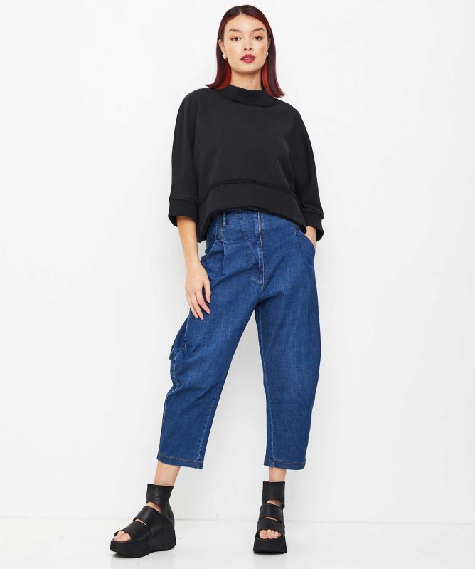 Lurdes Bergada Cropped Boxy Sweatshirt