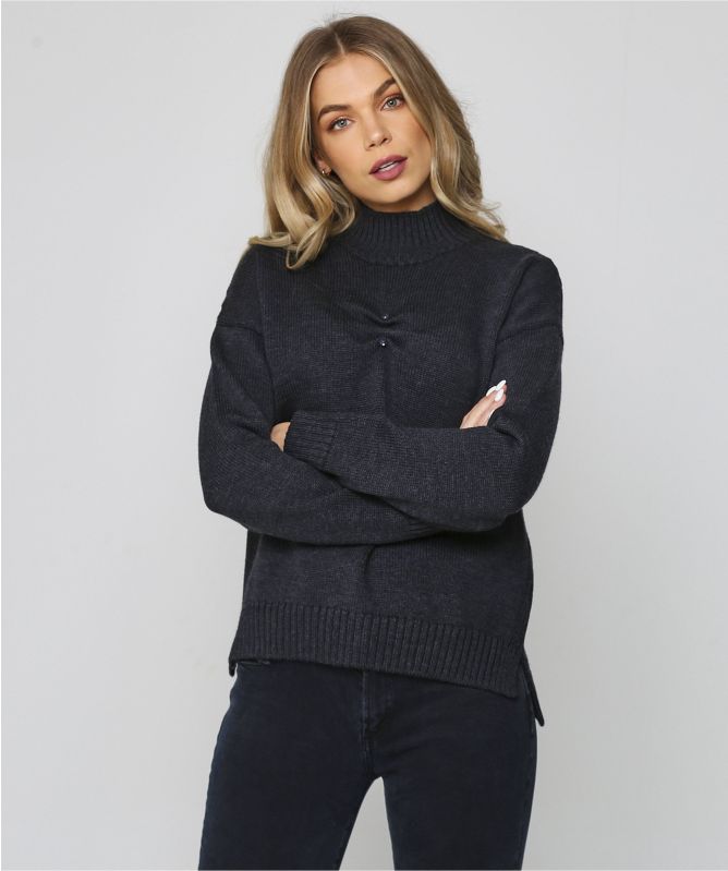 GANNI Wool Turtle Neck Sweater