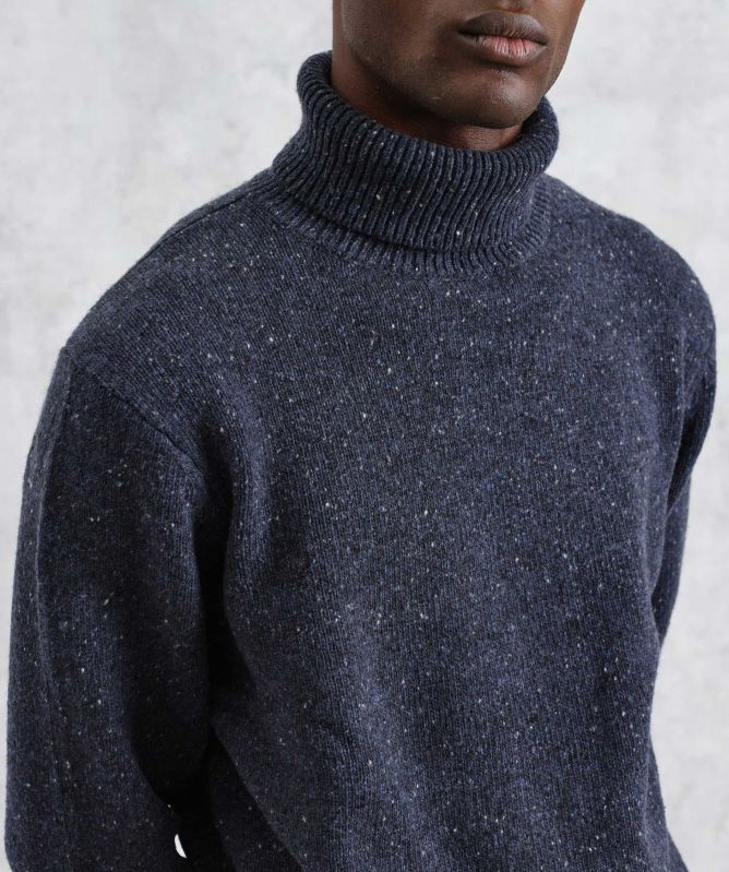 Wax London Wool Ridgeway Roll Neck Jumper