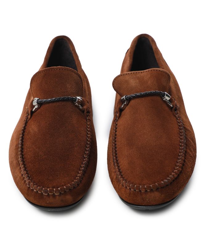 Jules B Suede Horse Bit Driving Loafers