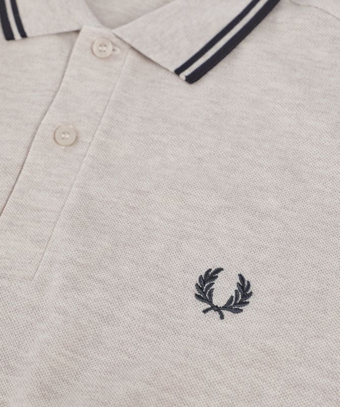 Fred Perry Long Sleeve Twin Tipped Polo Shirt