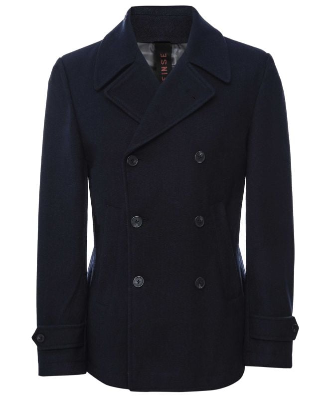 Seinse Double Breasted Peacoat