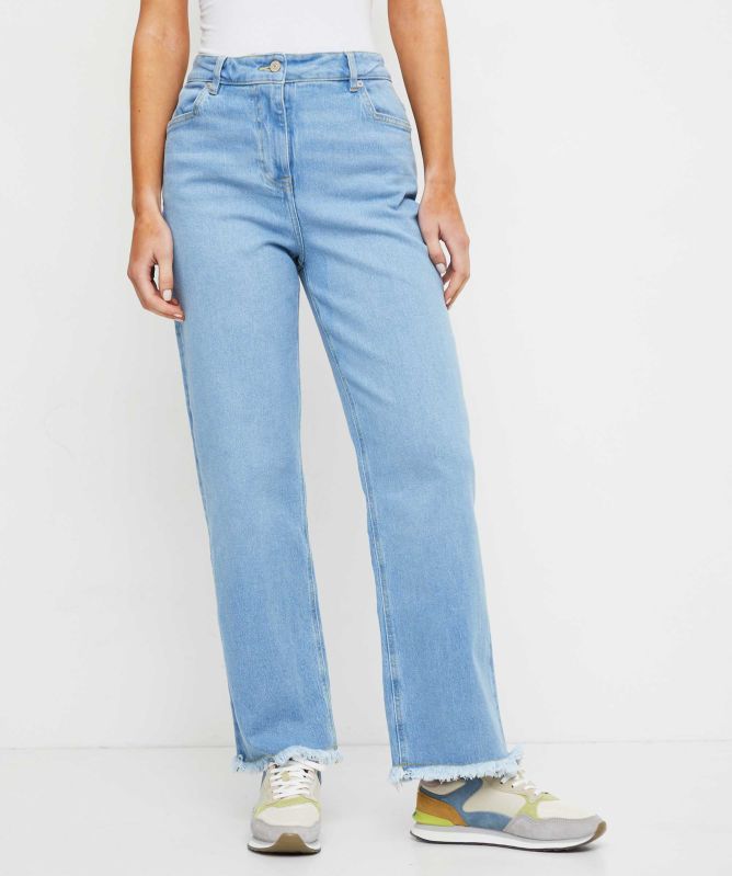 Paul Smith Straight-Leg Raw Hem Jeans