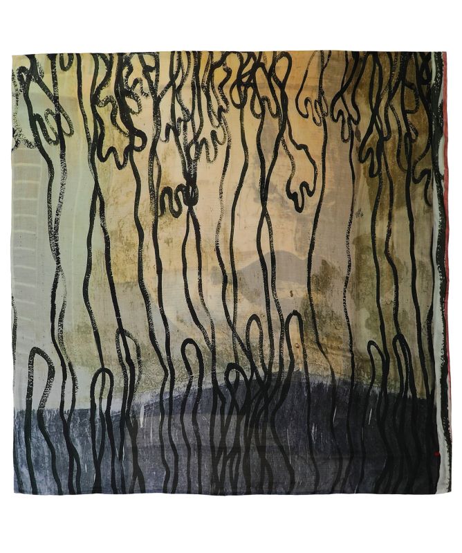 Talking Walls Ava Cables Silk Scarf