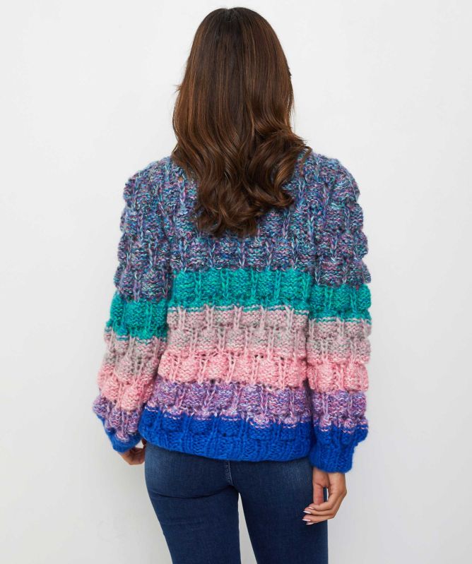 Dawn X Dare Mohair Arena Rainbow Cardigan