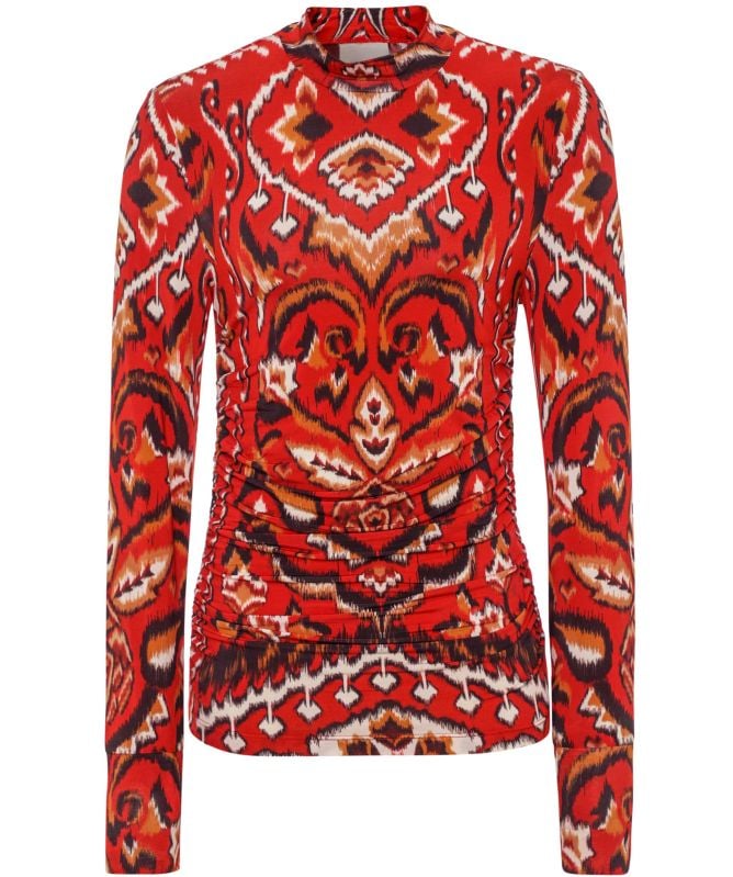 FARM Rio Ainika Pineapple Ikat Top