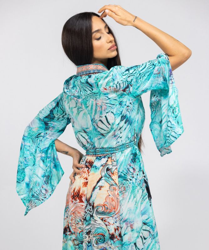 Inoa Gold Coast Silk Freya Shirt Dress