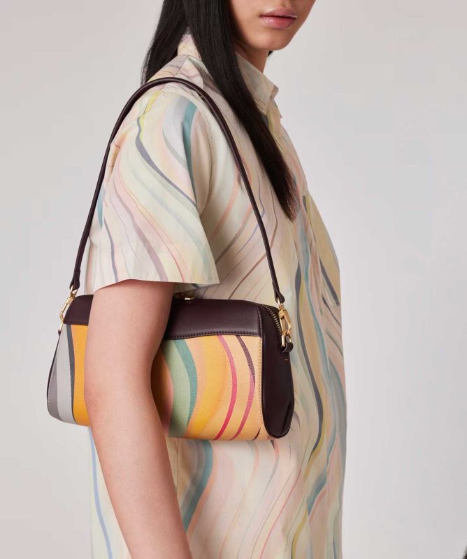 Paul Smith Bridget Swirl Leather Shoulder Bag
