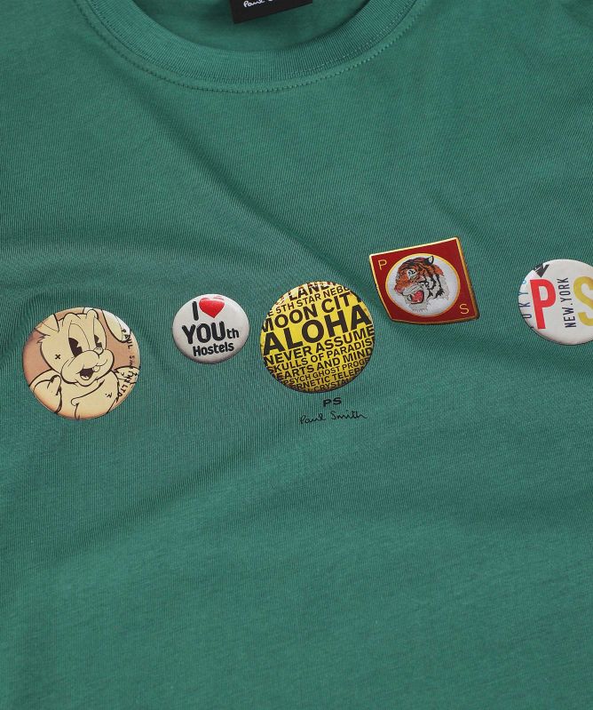 Paul Smith Organic Cotton Badges T-Shirt