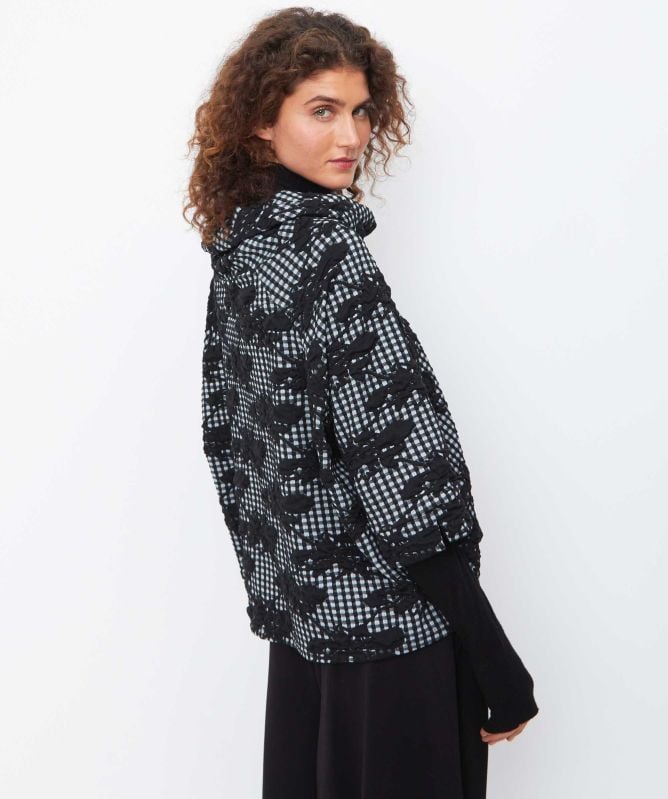 Thanny Gingham Appliqué Top