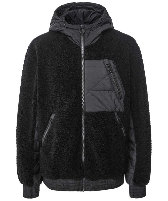 KRAKATAU PEEBLES Hooded Sherpa Jacket