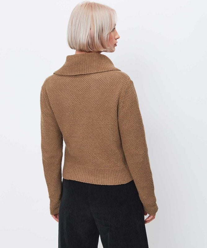 Lurdes Bergada Asymmetrical Knitted Cardigan