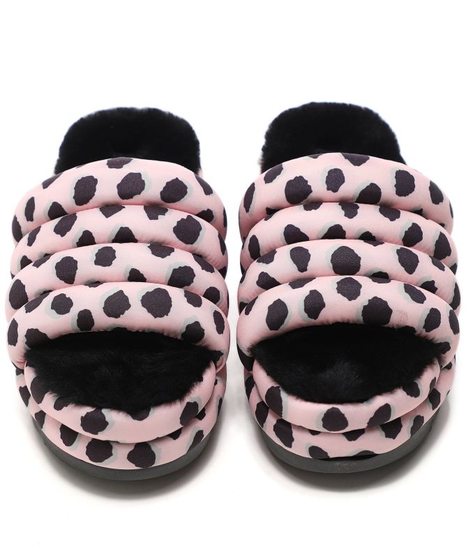 UGG Maxi Cheetah Print Slides