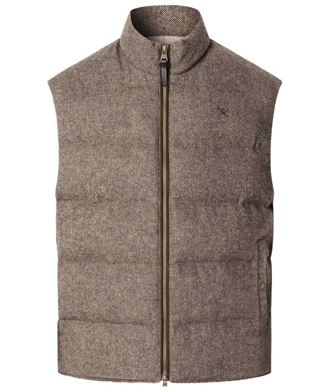 Hackett Padded Herringbone Gilet