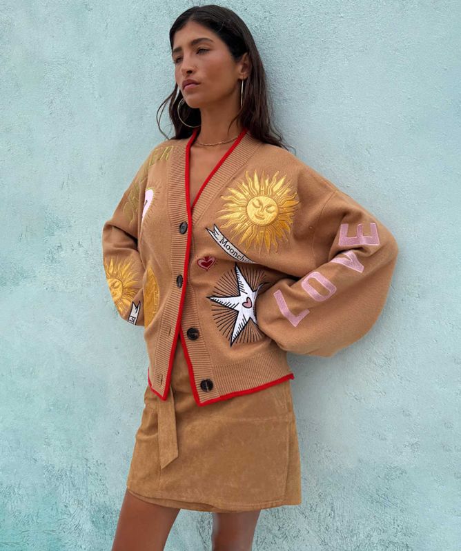 Never Fully Dressed Mystical Graphic Cardigan