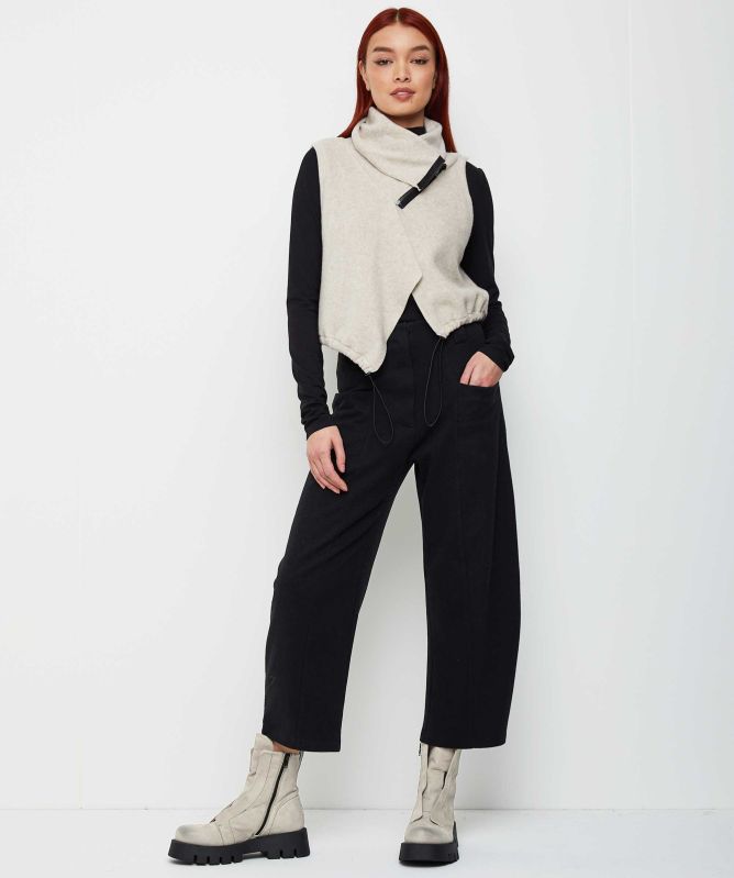 Lurdes Bergada Fleece Curved Leg Trousers