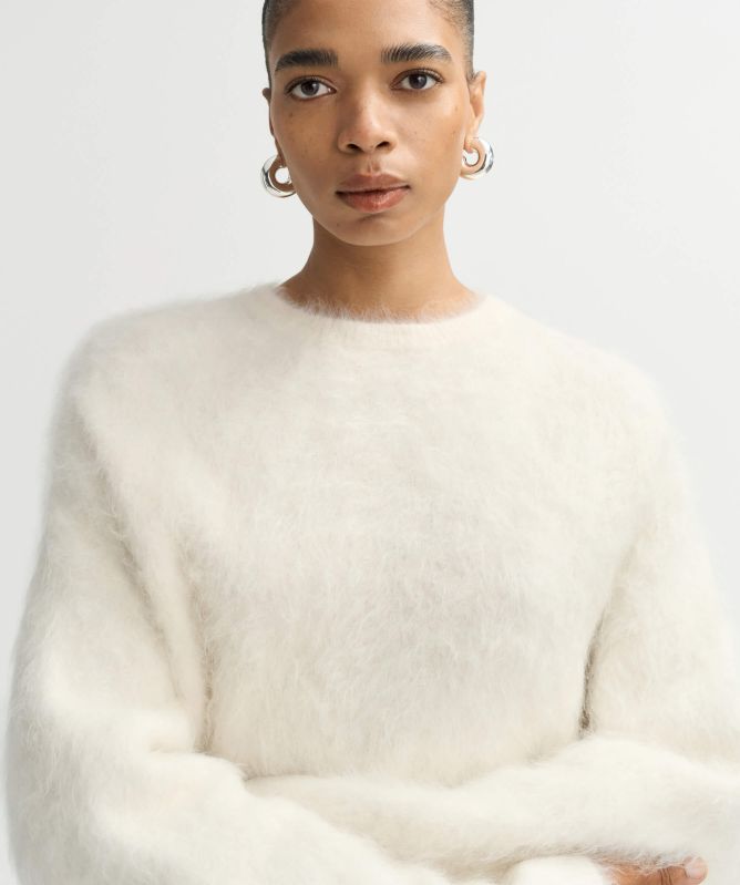 Soft Goat Alpaca Crew Neck Jumper