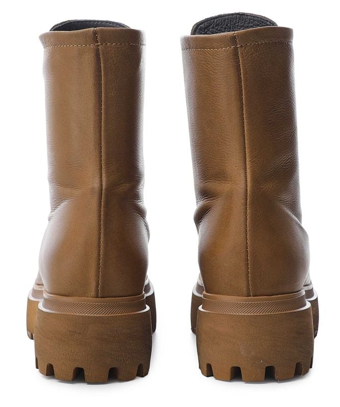 Lofina Zip Ankle Platform Boots