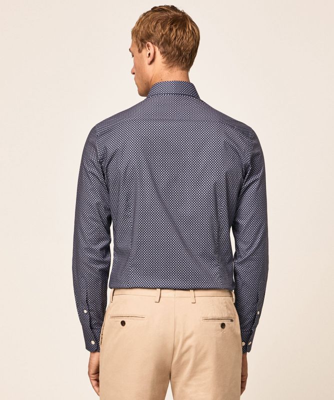 Hackett Slim Fit Geometric Foulard Shirt