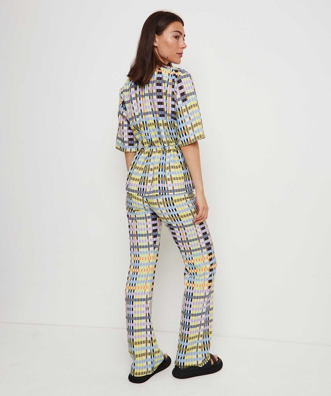 Stine Goya Marc Micro Check Pants