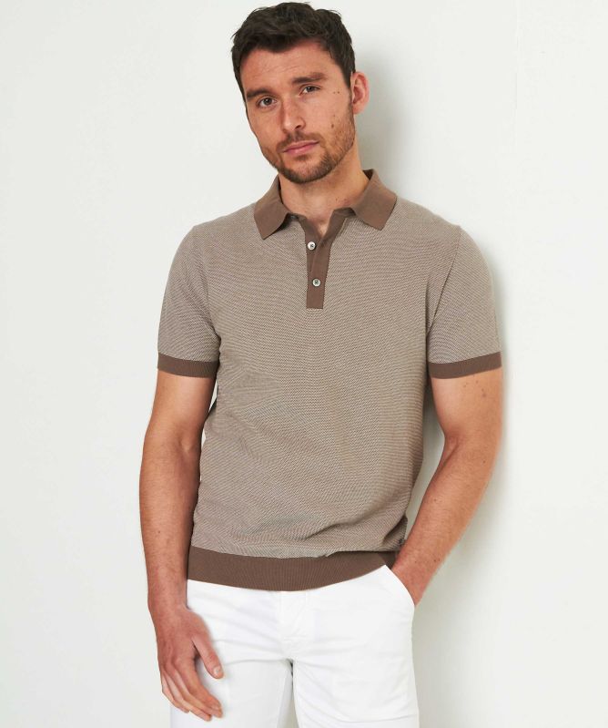 Thomas Maine Knitted Cotton Polo Shirt