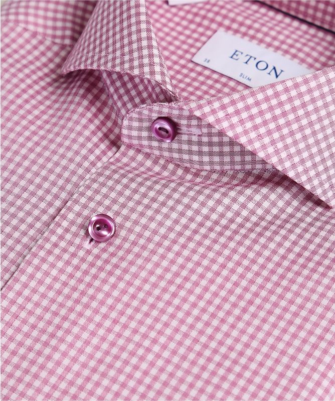Eton Slim Fit Gingham Shirt