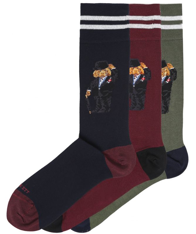 Hackett Harry Dog Socks 3 Pack
