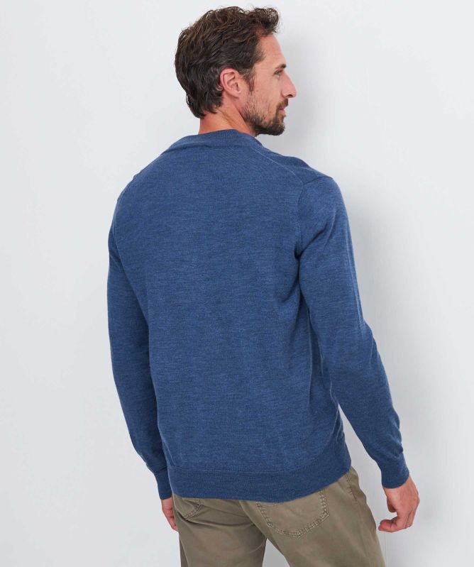 Peter Millar Autumn Crest Suede Trim Jumper