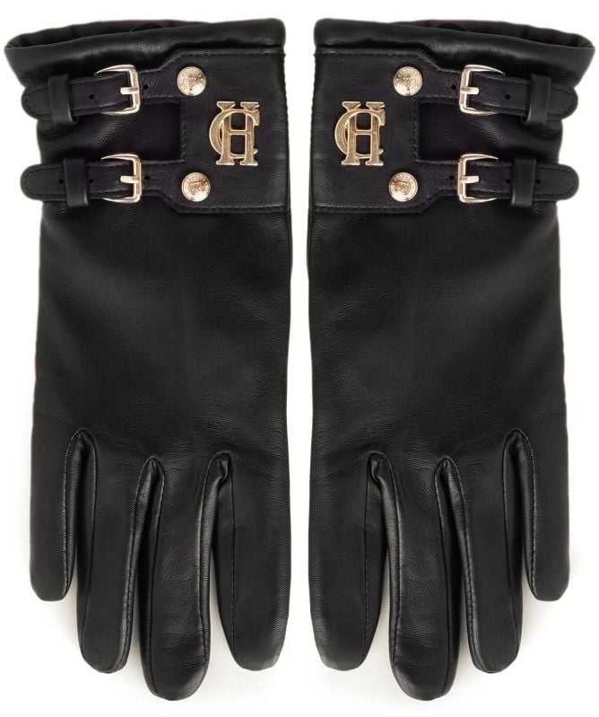 Holland Cooper Monogram Leather Gloves