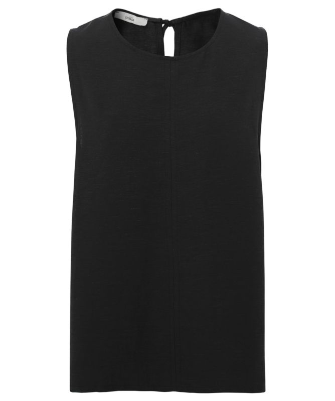 Milla Round Neck Linen Top