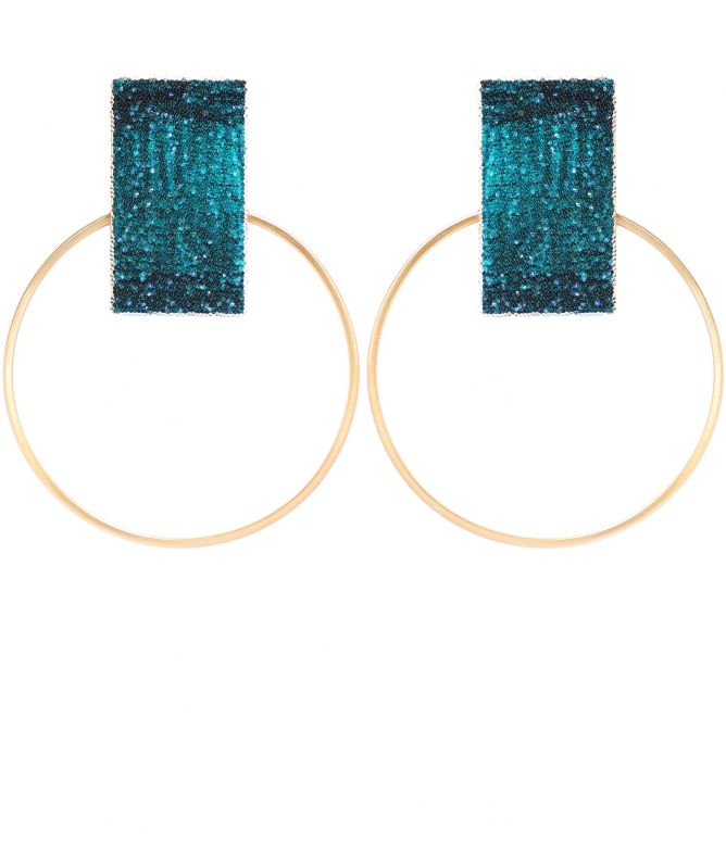 Katerina Vassou Join Gold Plated Crystal Earrings 