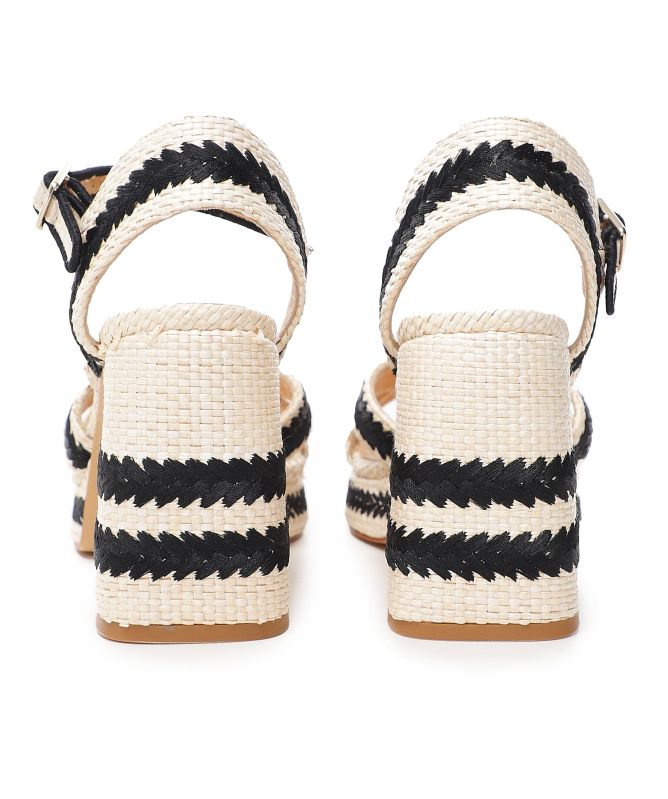 Castaner Vega Embroidered Raffia Sandals