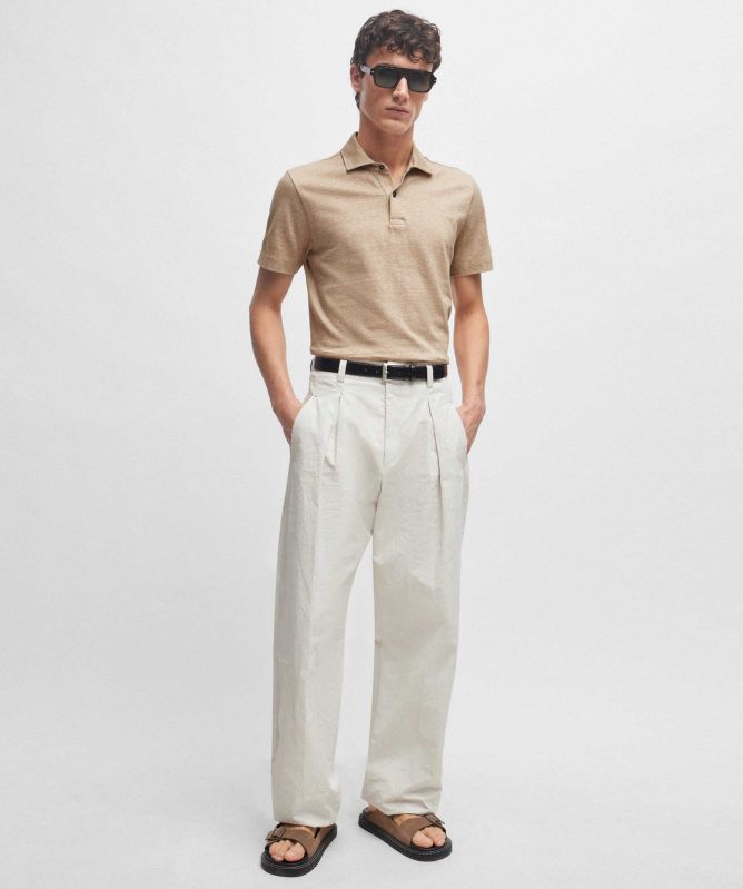 BOSS Cotton Linen Press 56 Polo Shirt