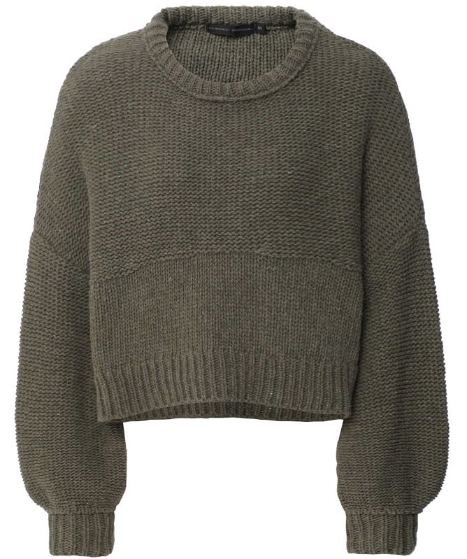 Lurdes Bergada Cropped Wool-Blend Sweater
