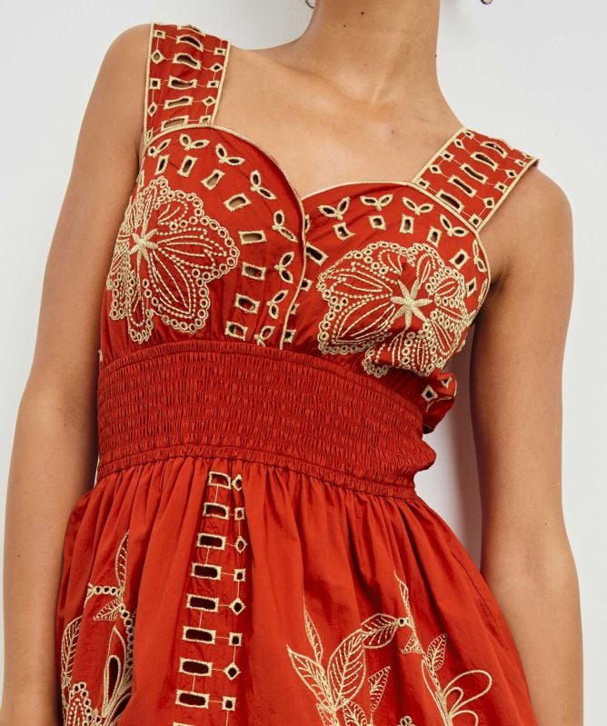 Rails Fawn Embroidered Dress