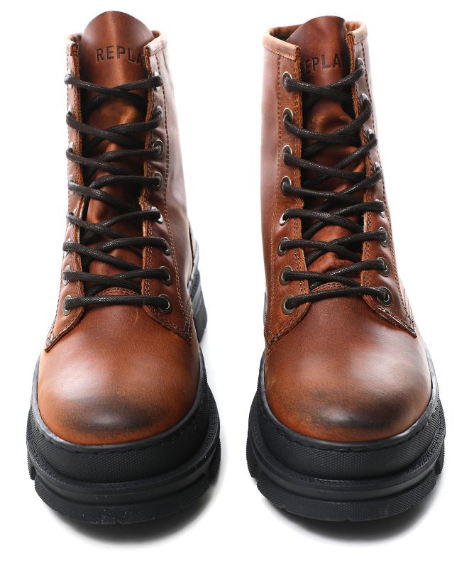 Replay Leather Vega Biker Boots