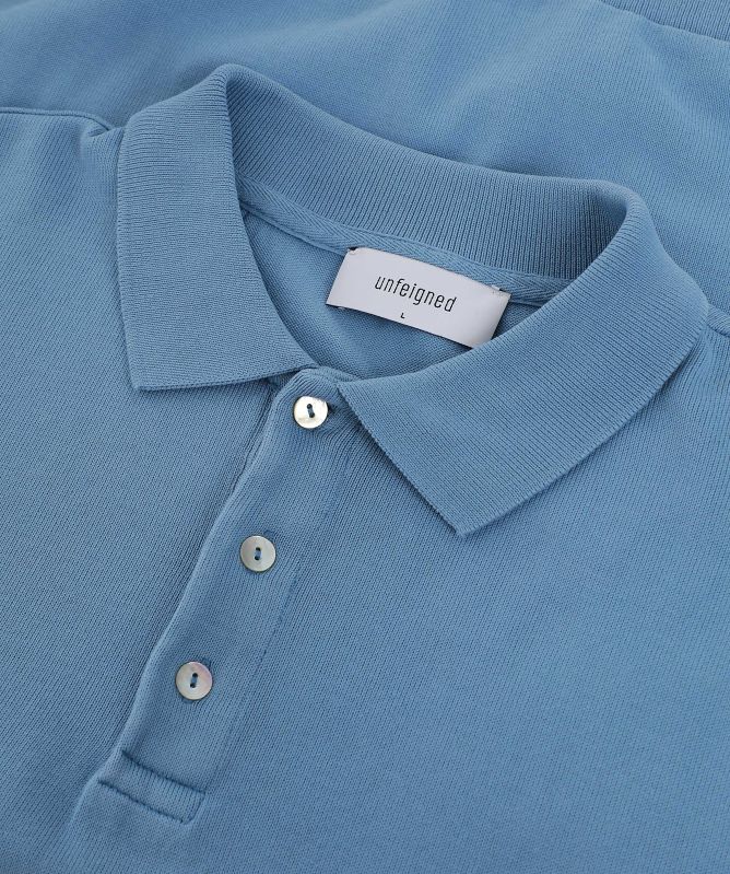 unfeigned Organic Cotton Long Sleeve Polo