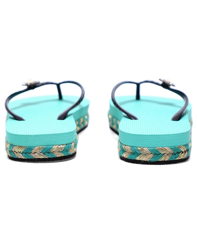 Uzurii Raffia Switch Flip Flops
