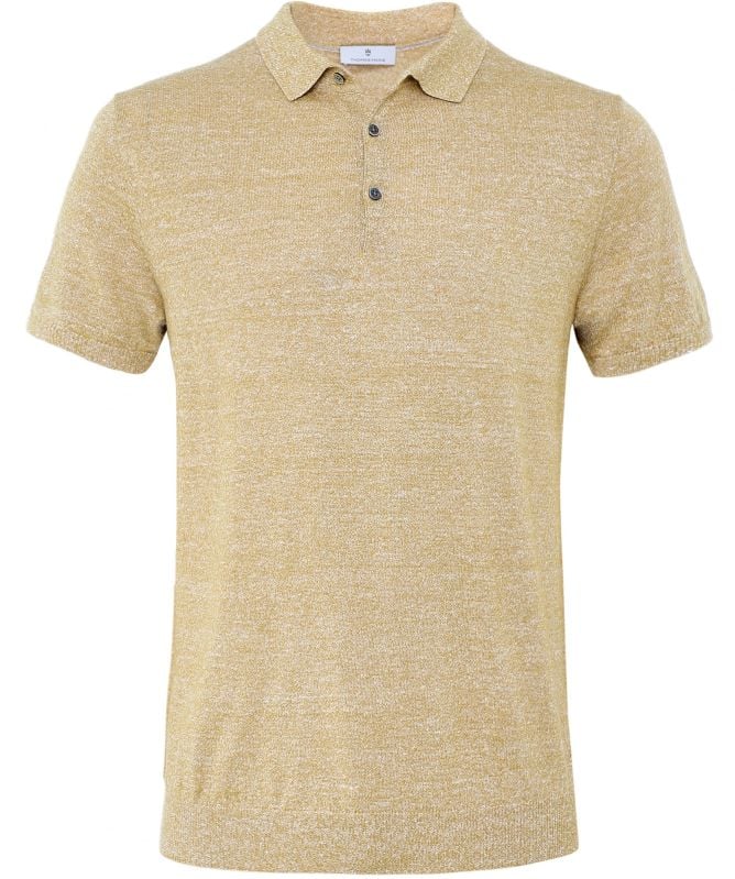 Thomas Maine Linen Merino Wool Polo Shirt