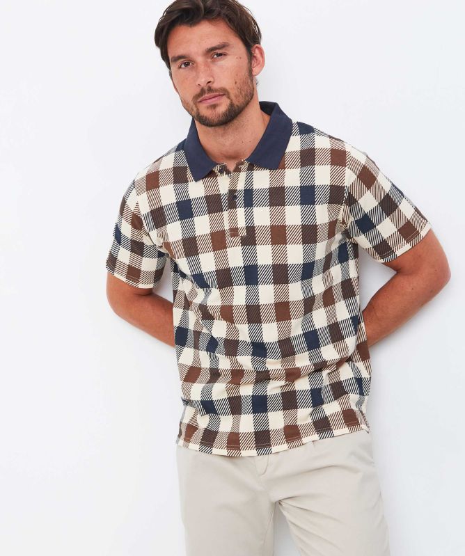 Aquascutum Macro Check Polo Shirt