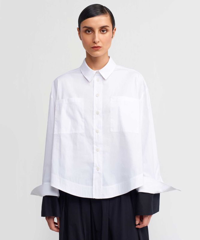 NU London Contrast Sleeve Shirt