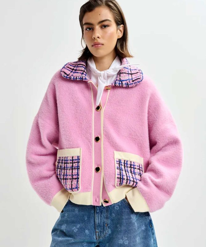 Essentiel Antwerp Joilu Knitted Textured Cardigan