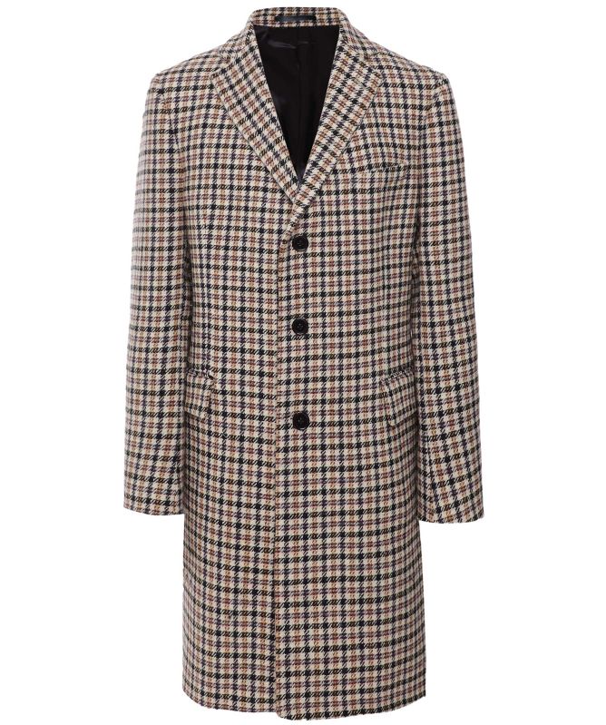 J. Blades Wool Check Coat