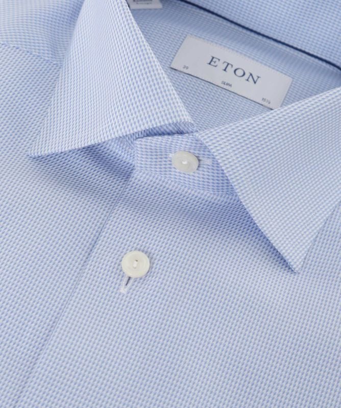 Eton Slim Fit Geometric Print Shirt