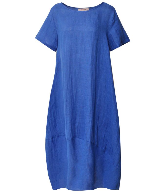 Thanny Linen T-Shirt Midi Dress