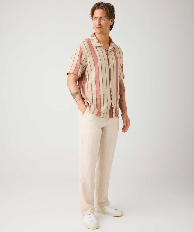 Knowledge Cotton Cotton Stripe Shirt