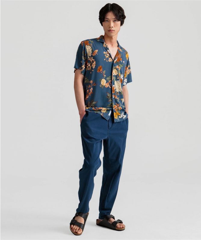 Edmmond Studios Relaxed Fit Short Sleeve Flowers Shirt