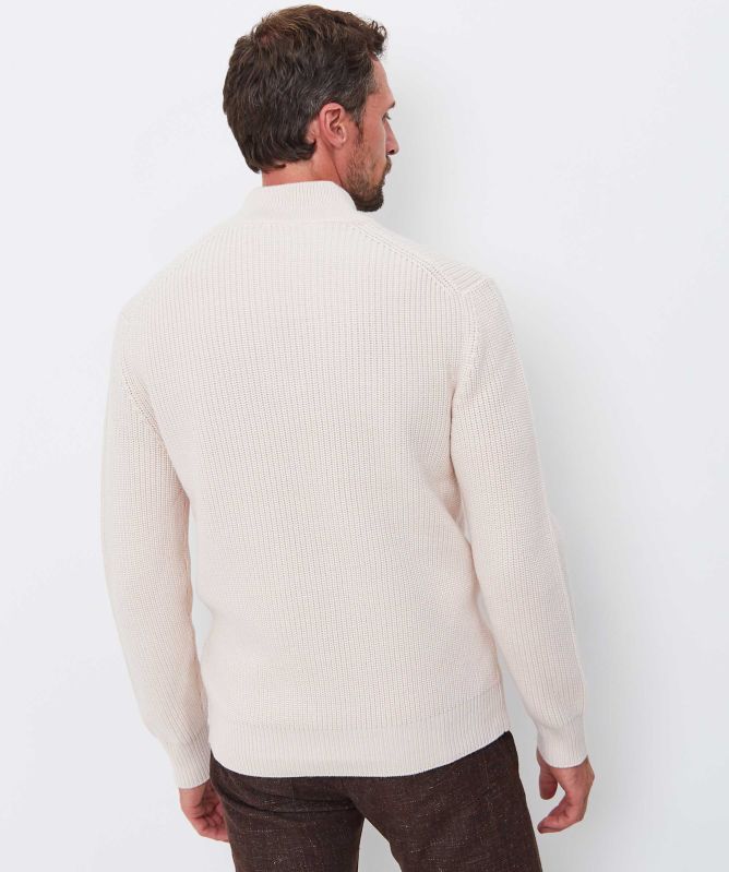 Thomas Maine Rib Knit Mock Neck Jumper